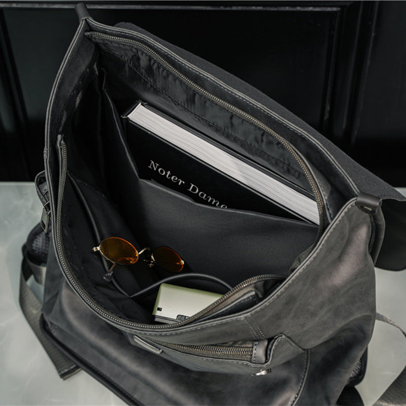 vintage green backpack, view 8 - MRSLM