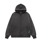unisex fleece lined zip up hoodie, view 3 - MRSLM