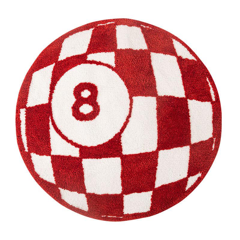 billiards 8 ball tufted area rug, view 4 - MRSLM