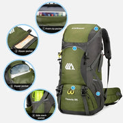 50L waterproof hiking backpack, view 10 - MRSLM