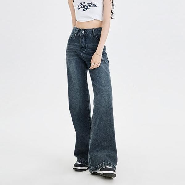 high waist vintage baggy jeans - MRSLM