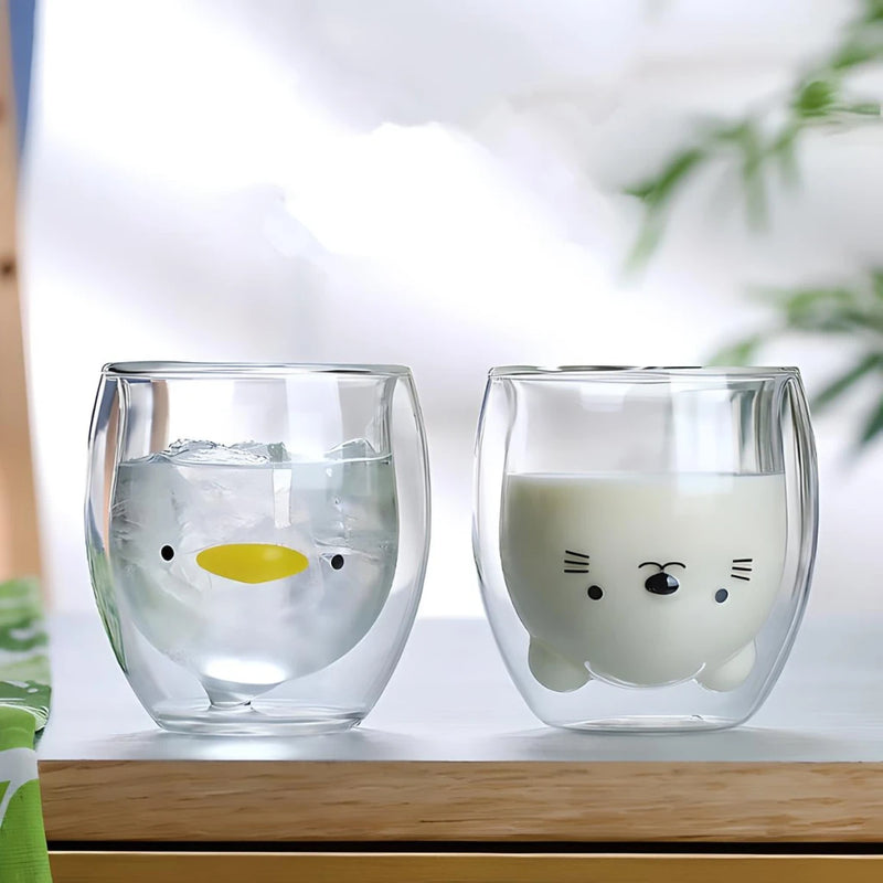 cute double glass cup, view 6 - MRSLM