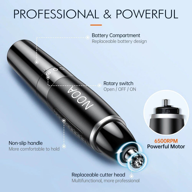 electric nose and ear hair trimmer, view 7 - MRSLM