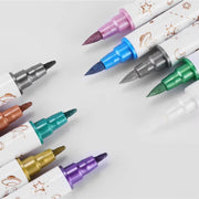 10-piece metal double head nail art pen set, view 6 - MRSLM