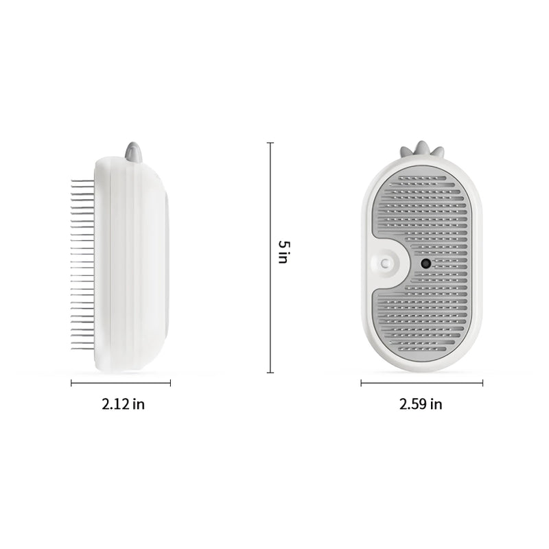 steamy grooming brush with electric sprayer, view 10 - MRSLM