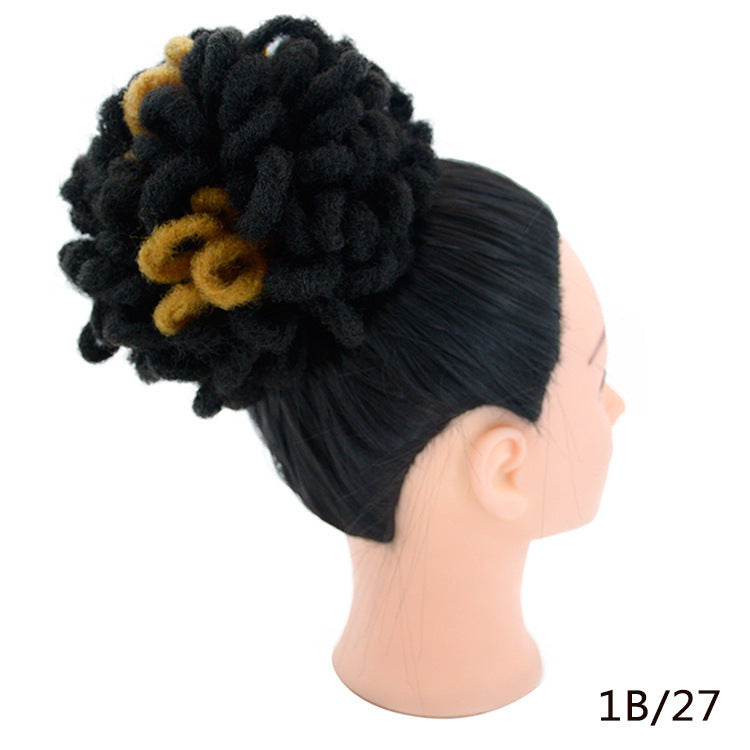 african wig bun drawstring afro hair, view 18 - MRSLM