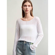 hollow out knit blouse, view 5 - MRSLM