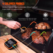 smart BBQ meat thermometer, view 4 - MRSLM