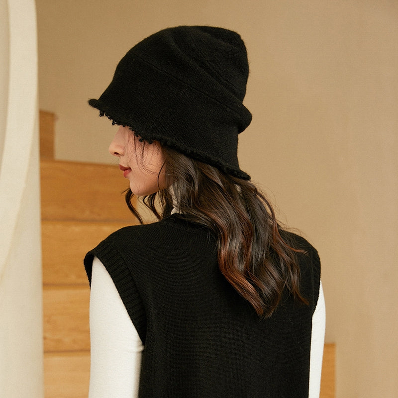 cashmere knit hat, view 4 - MRSLM
