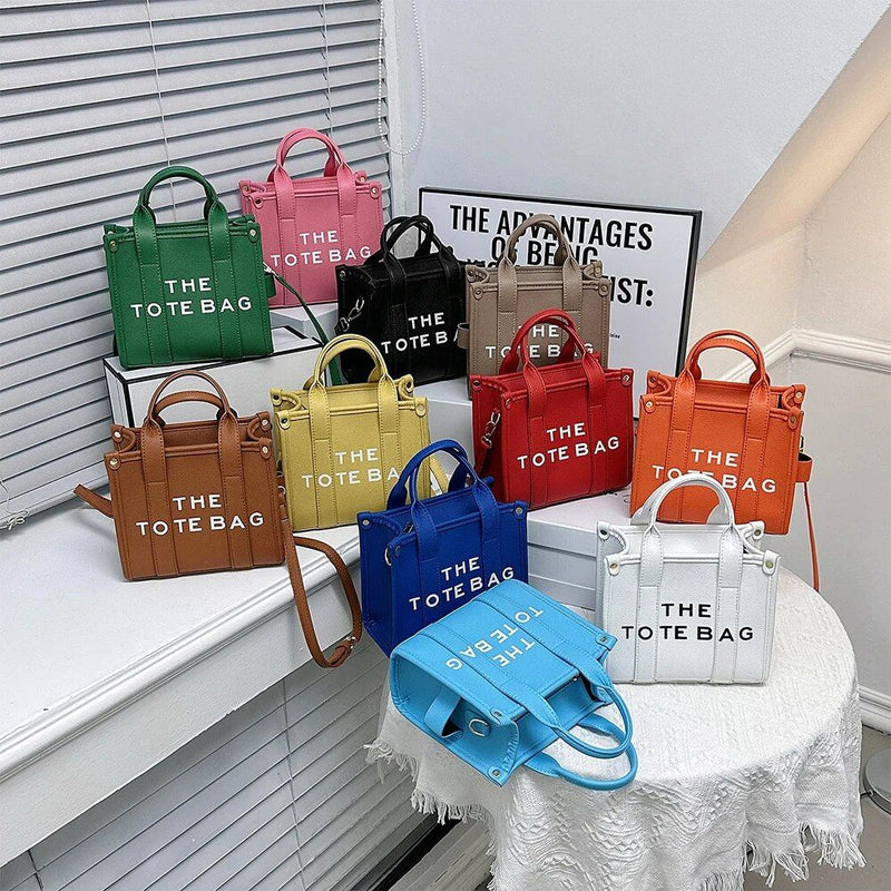 women's PU leather tote bag, view 16 - MRSLM