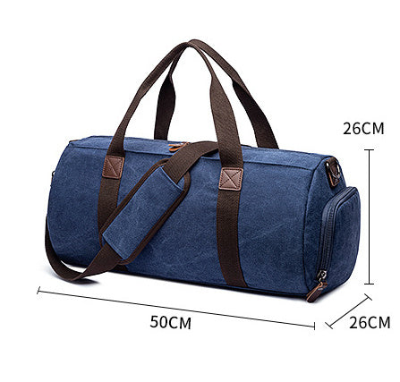 canvas travel messenger bag, view 8 - MRSLM