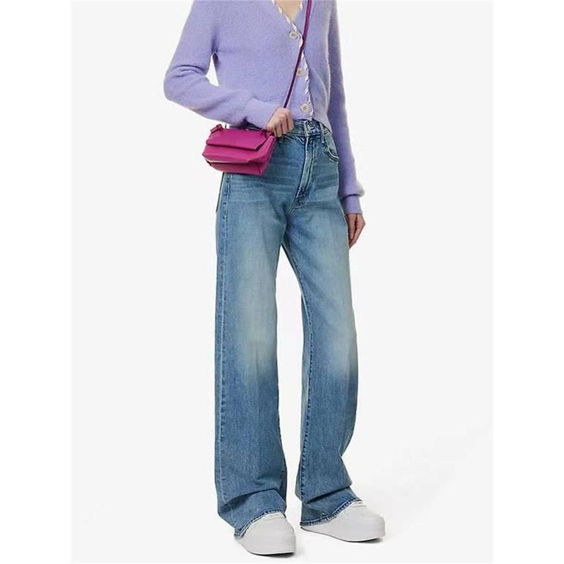 vintage blue wide-leg jeans, view 2 - MRSLM