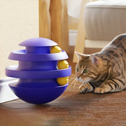 3-layer cat toy tower, view 4 - MRSLM