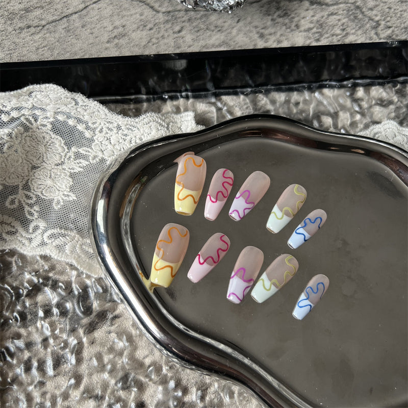 hand-worn flower nails, view 10 - MRSLM