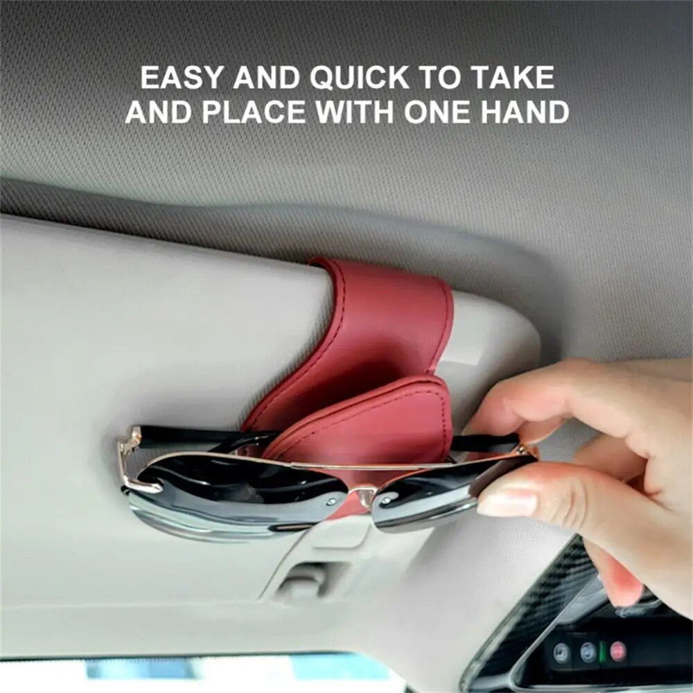 Universal Car Sun Visor Glasses & Document Holder