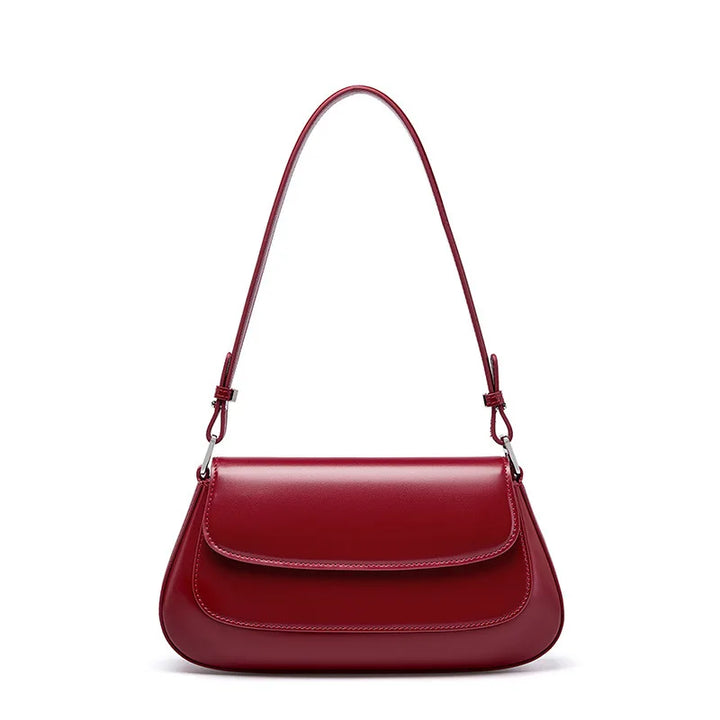Luxury Genuine Leather Vintage Shoulder Bag for Women – High-Quality Cowhide Handbag