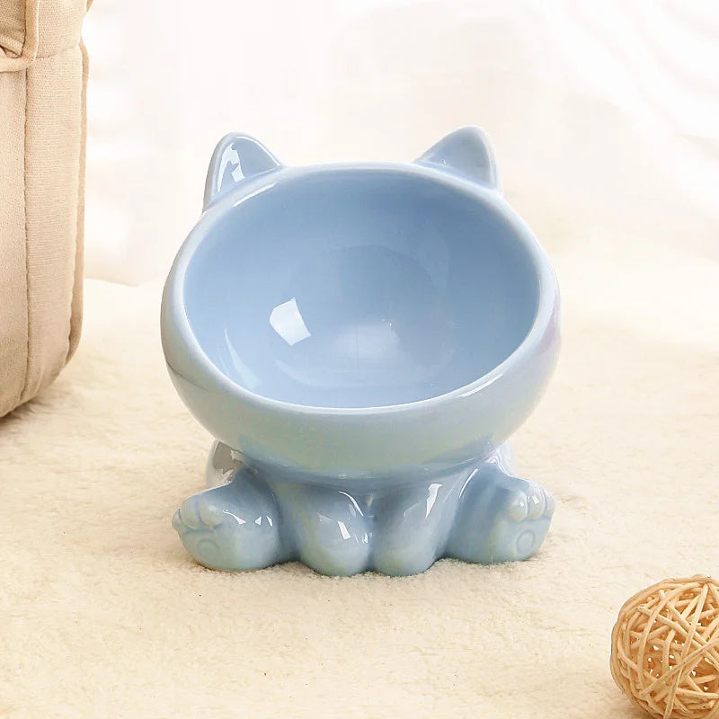 ceramic cat bowl, view 10 - MRSLM