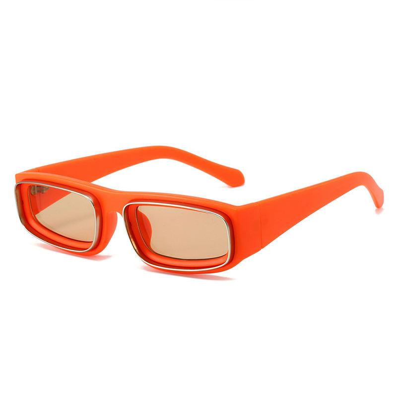 Rectangle punk sunglasses, view 2 - MRSLM