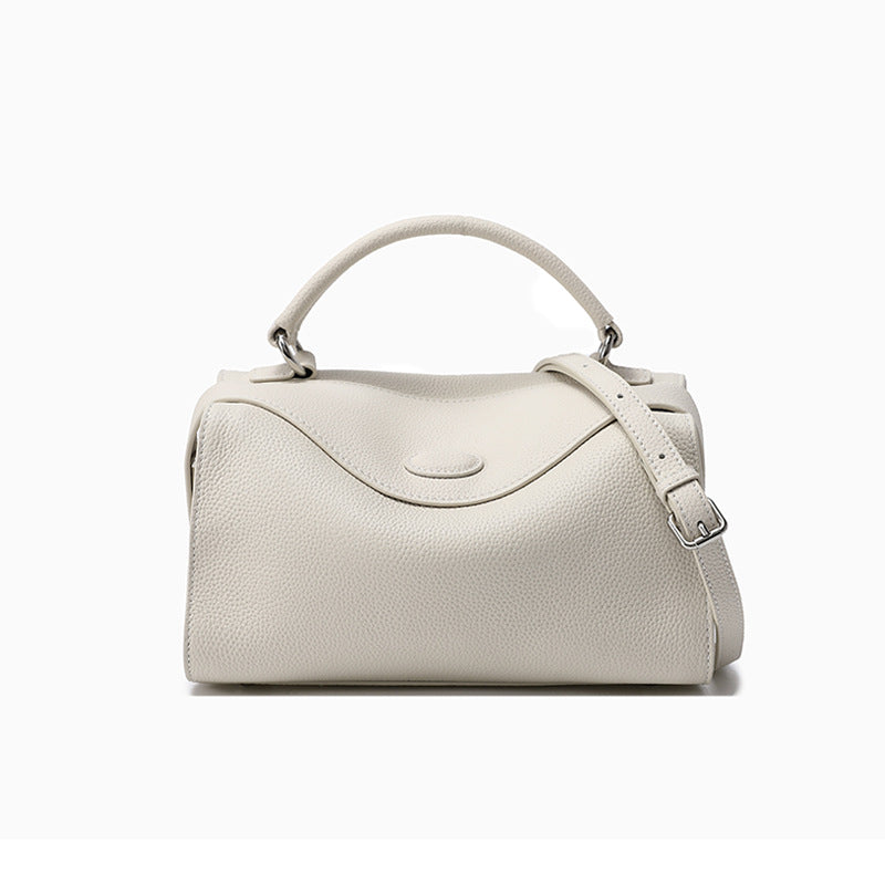 cowhide leather shoulder bag, view 2 - MRSLM