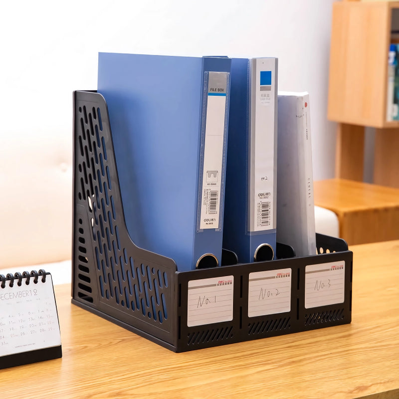 triptych magazine file holder desk organizer - MRSLM