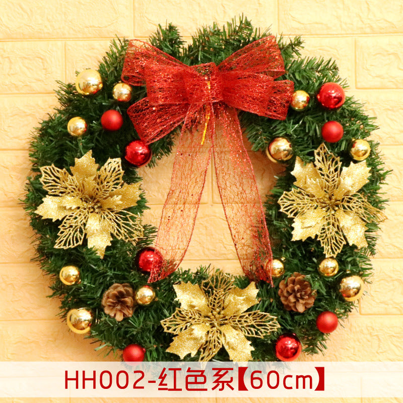 Rattan Christmas door wreath, view 19 - MRSLM