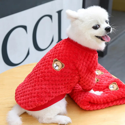 soft fleece dog and cat coat - MRSLM