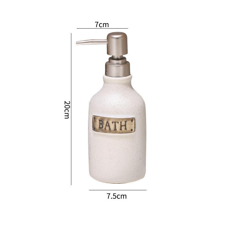 400ml vintage ceramic soap dispenser, view 2 - MRSLM