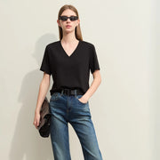 v-neck short sleeve t-shirt - MRSLM