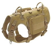 adjustable dog tactical harness vest, view 3 - MRSLM