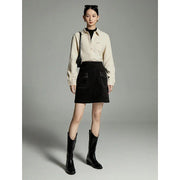 A-line embroidered winter skirt, view 5 - MRSLM