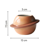 Mini planet shape ceramic succulent flower pot, view 11 - MRSLM