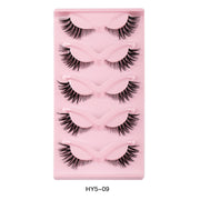 5 pair 3D cat eye fox eye lashes, view 10 - MRSLM