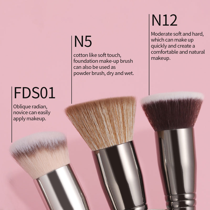 3-piece makeup brushes set, view 6 - MRSLM