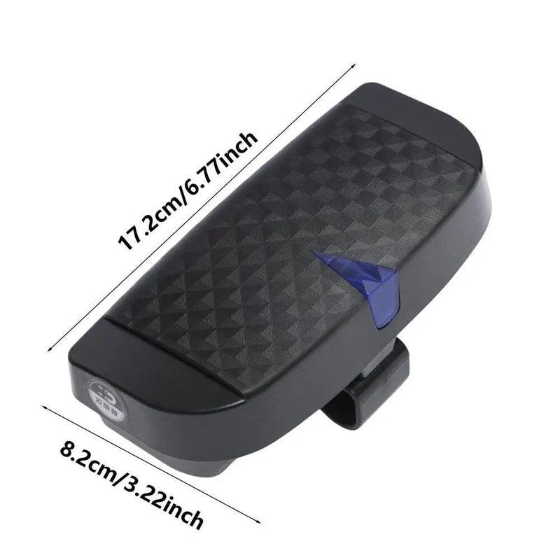 Compact car visor sunglasses and card holder, view 4 - MRSLM