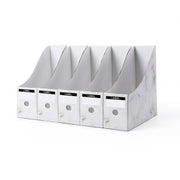 minimalist white desktop organizer, view 5 - MRSLM