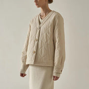 casual streetwear quilted jacket, view 5 - MRSLM
