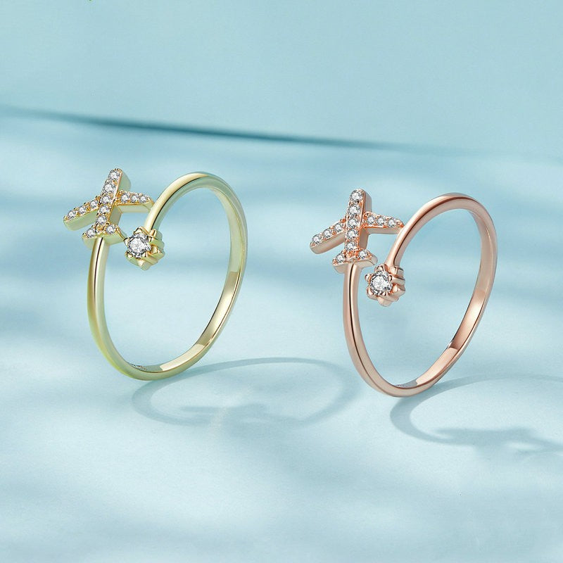 s925 silver sailing open ring, view 3 - MRSLM