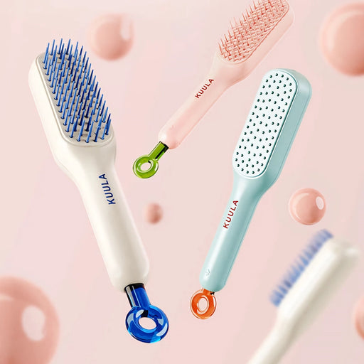 Self-cleaning anti-static scalp massage comb - MRSLM