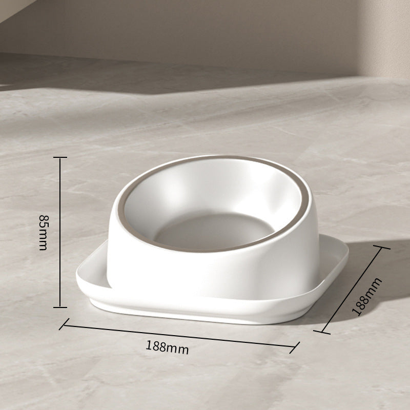 15-degree anti-spill pet food bowl, view 7 - MRSLM