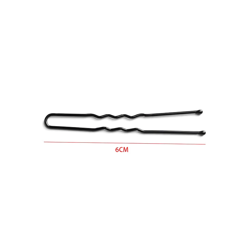 black U-shape hairpins 50-pack, view 3 - MRSLM