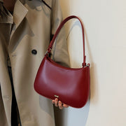 red PU leather crossbody bag, view 7 - MRSLM