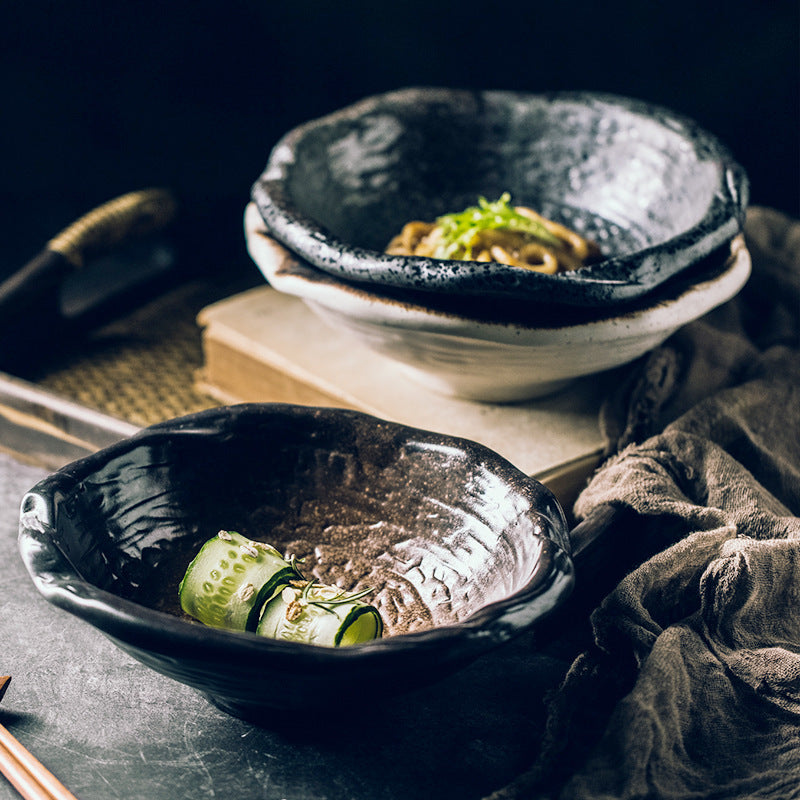 irregular ceramic bowl large deep bowl - MRSLM
