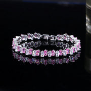 square zircon bracelet, view 3 - MRSLM