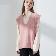 oversized knitted vest, view 14 - MRSLM