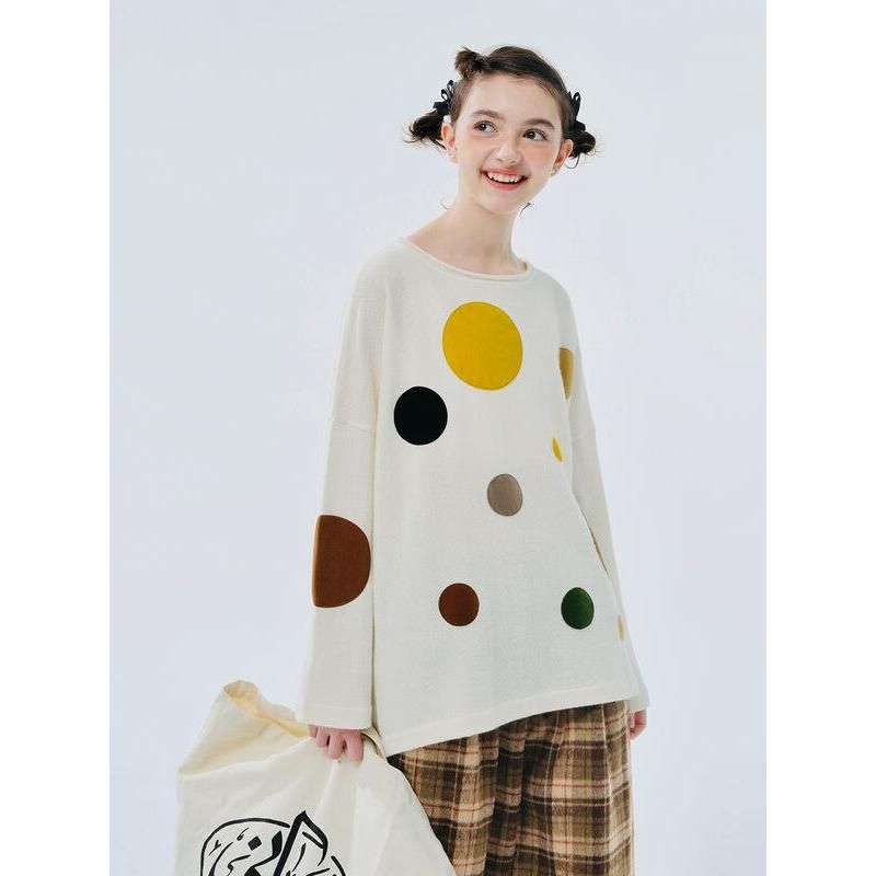 Blended Planet Polka Dot Sweater