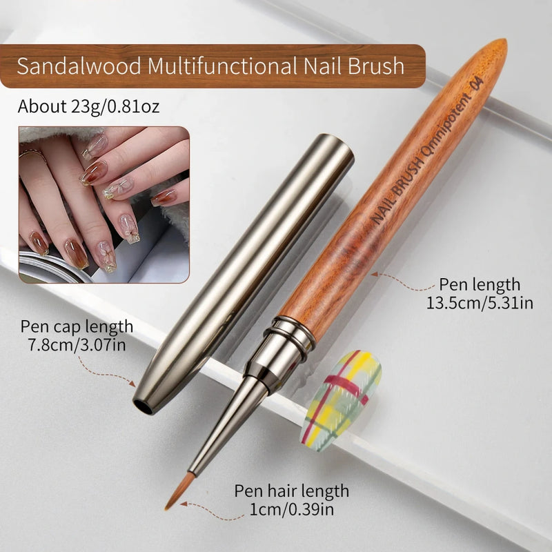reusable nail liner brush, view 5 - MRSLM