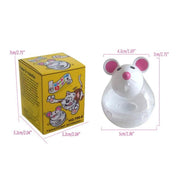 interactive mouse tumbler cat feeder toy, view 4 - MRSLM