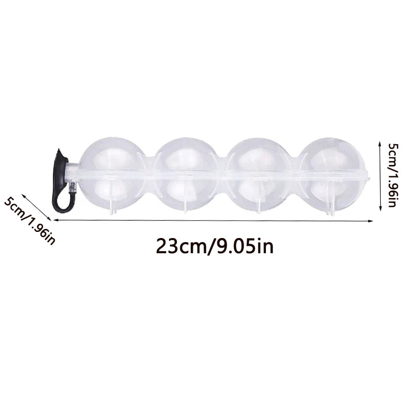 4-hole round ice ball mold, view 2 - MRSLM