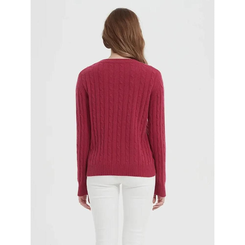 Women's wool crew neck pullover, view 20 - MRSLM