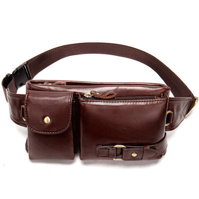 men's retro leather crossbody bag, view 9 - MRSLM